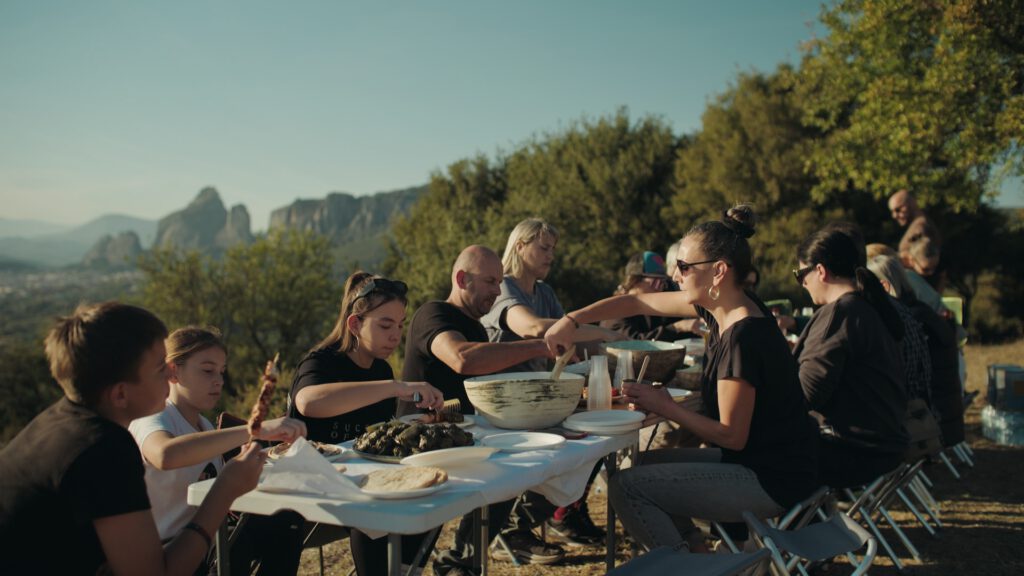 Zu Tisch in Meteora